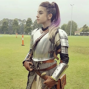 Medieval Knight Lady Armor, Fantasy Female Armor Costume, Cosplay, Larp Armor, Gift item.