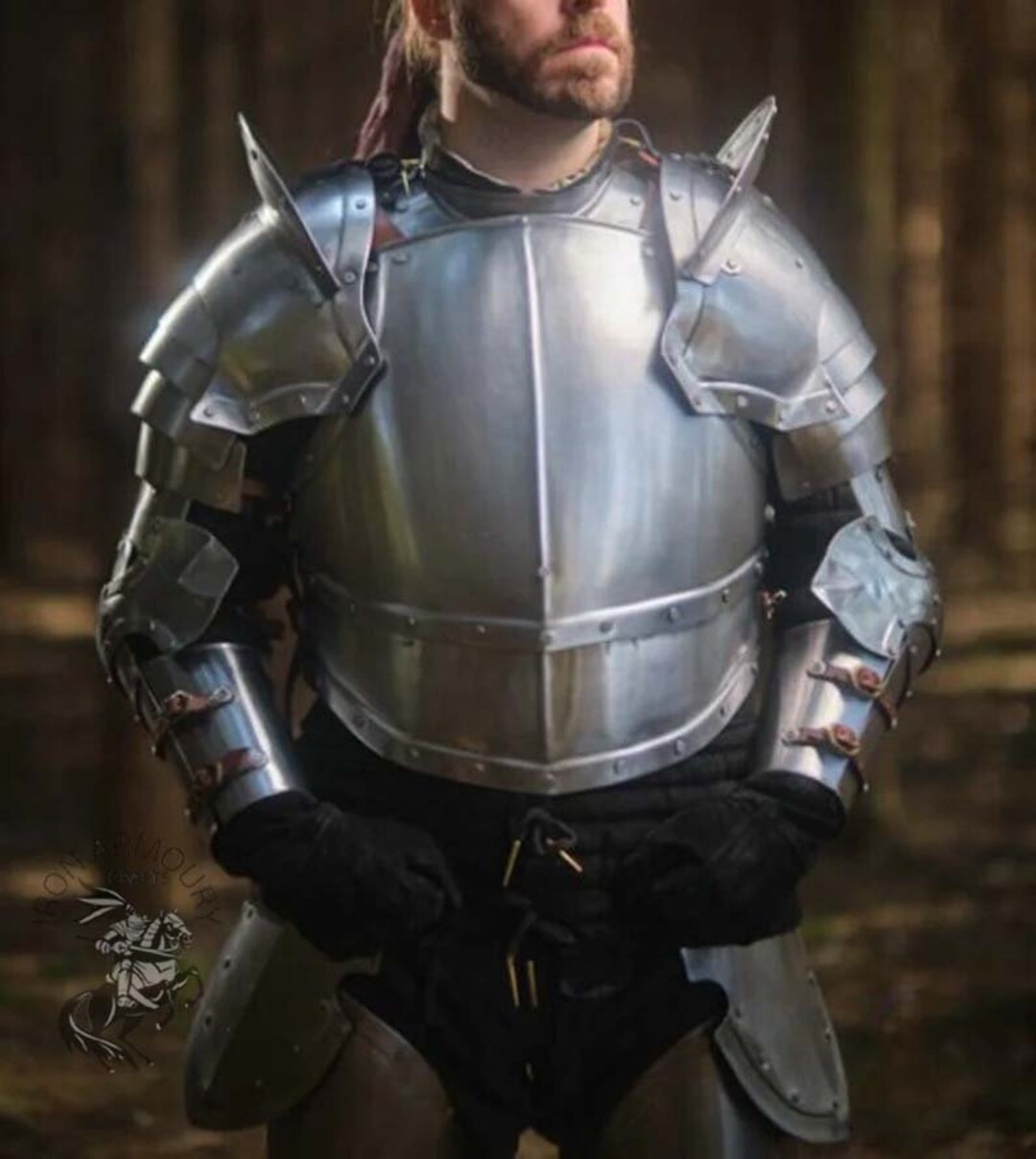 Medieval Knight Armor Fantasy Costume Larp Armor Costume Etsy