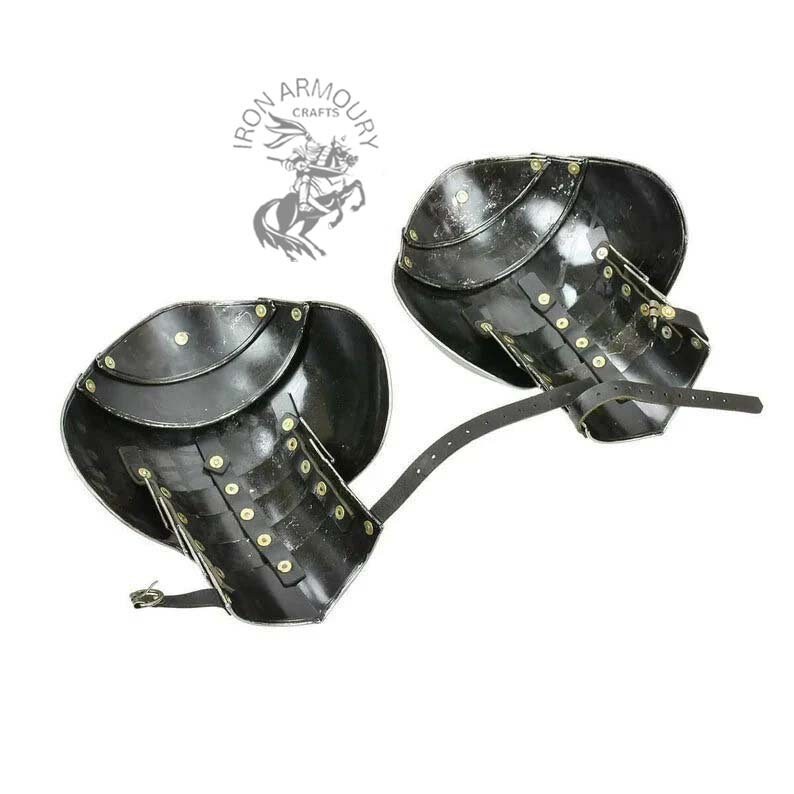 Medieval Knight Gorget&pouldron Armor Larp Armor Costume - Etsy