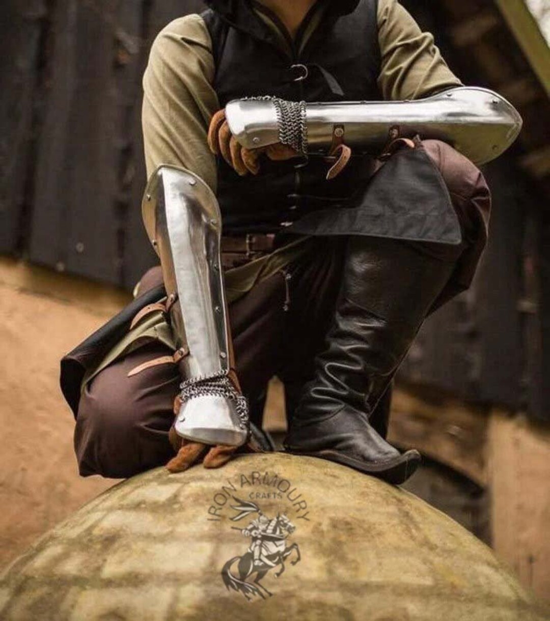 Medieval Knight Arm Guard Armor Larp Armor Costume Cosplay Etsy