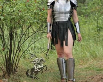 Ancient Knight Lady Armor, Female Fantasy Armor Costume, Cosplay Armor, Larp Armor, Sca Armor  Gift for her