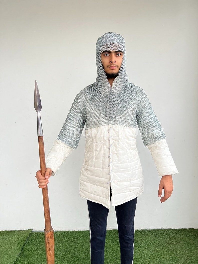 Medieval Chainmail Armor Larp Armor Cosplay Armor Sca Etsy