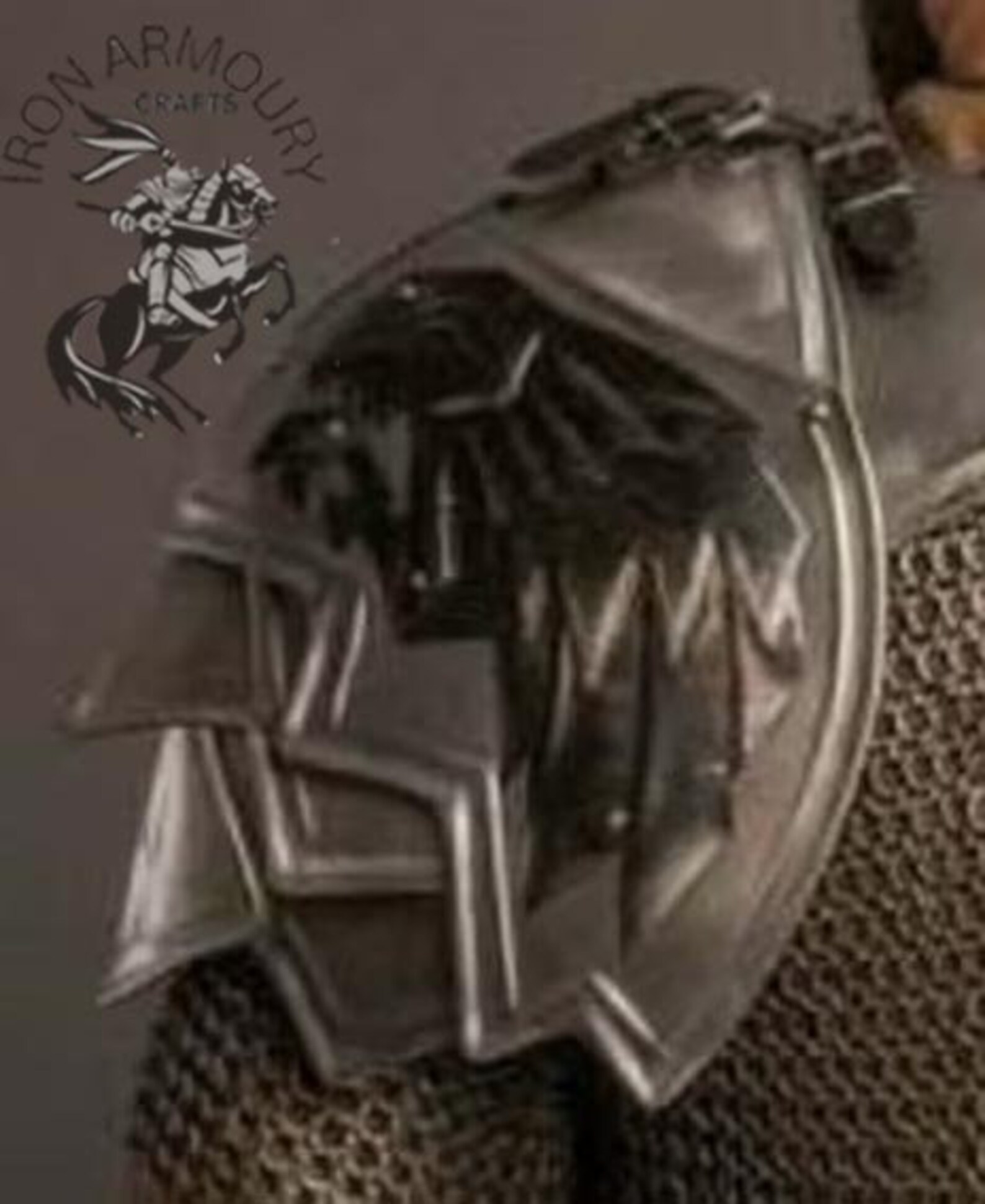 Medieval Knight Armor Pouldron Armor Cosplay Etsy