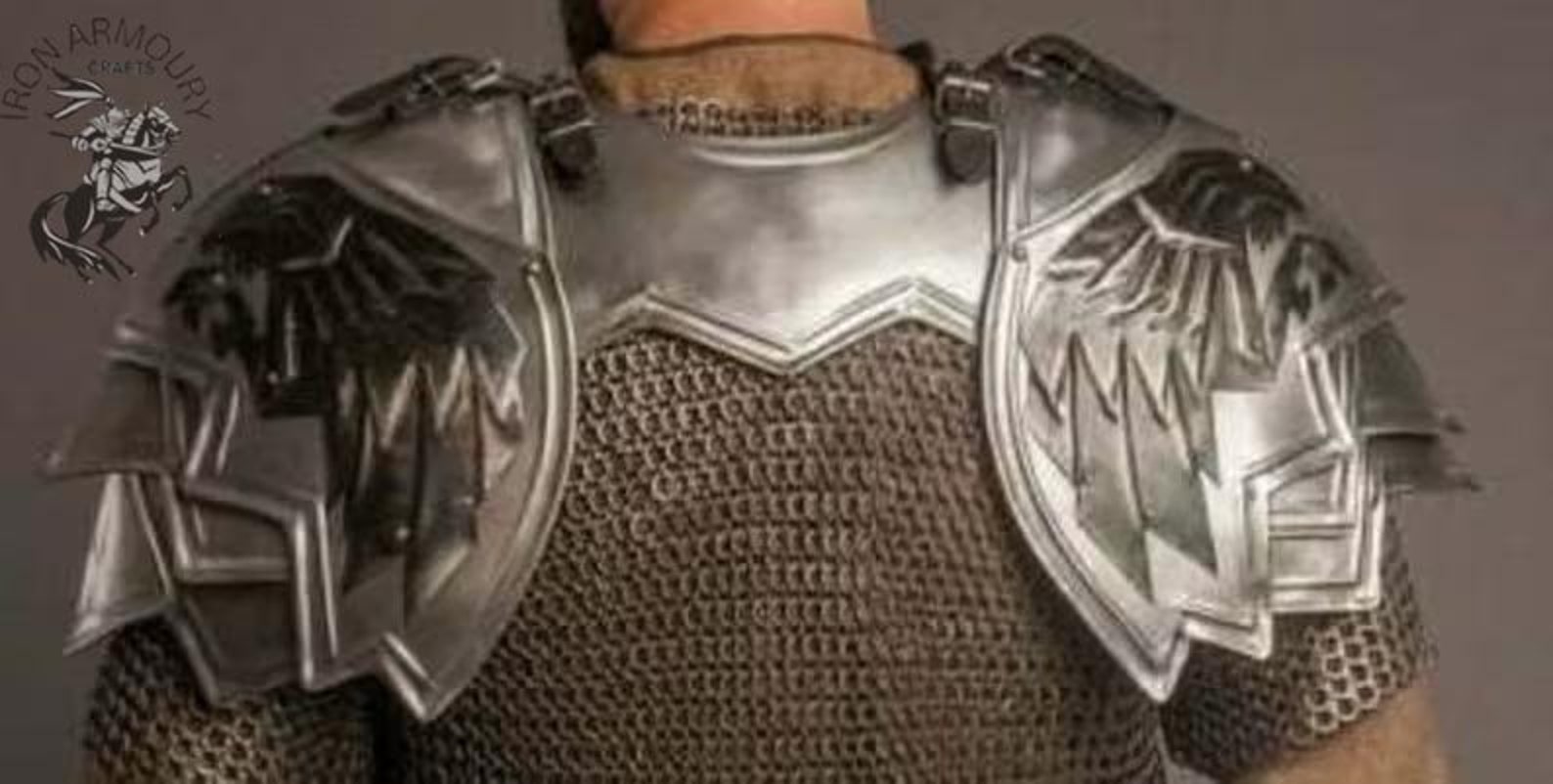 Medieval Knight Armor Pouldron Armor Cosplay Etsy