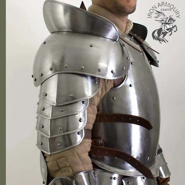 Medieval Knight Pouldron Armor, Larp Shoulder Armor, Cosplay armor, Sca, Larp,  Christmas  Gifts