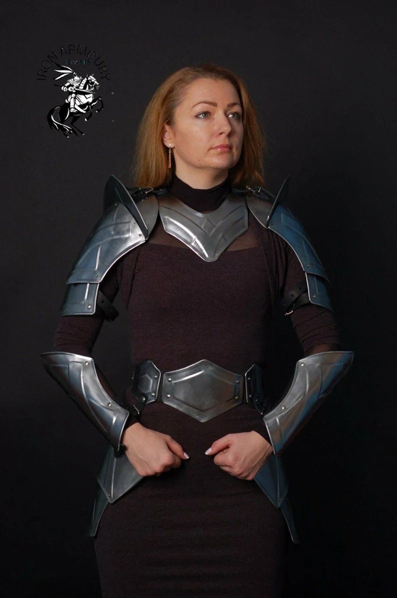Knight Lady Armor Female Larp Armor Costume Cosplay Sca Etsy