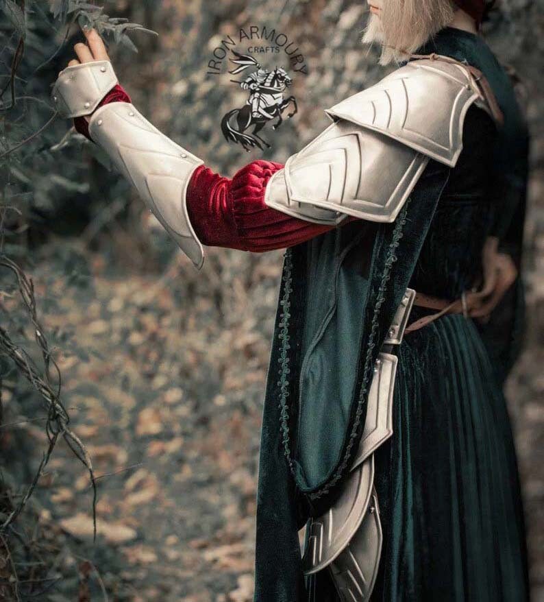 Knight Lady Armor Female Larp Armor Costume Cosplay Sca Etsy