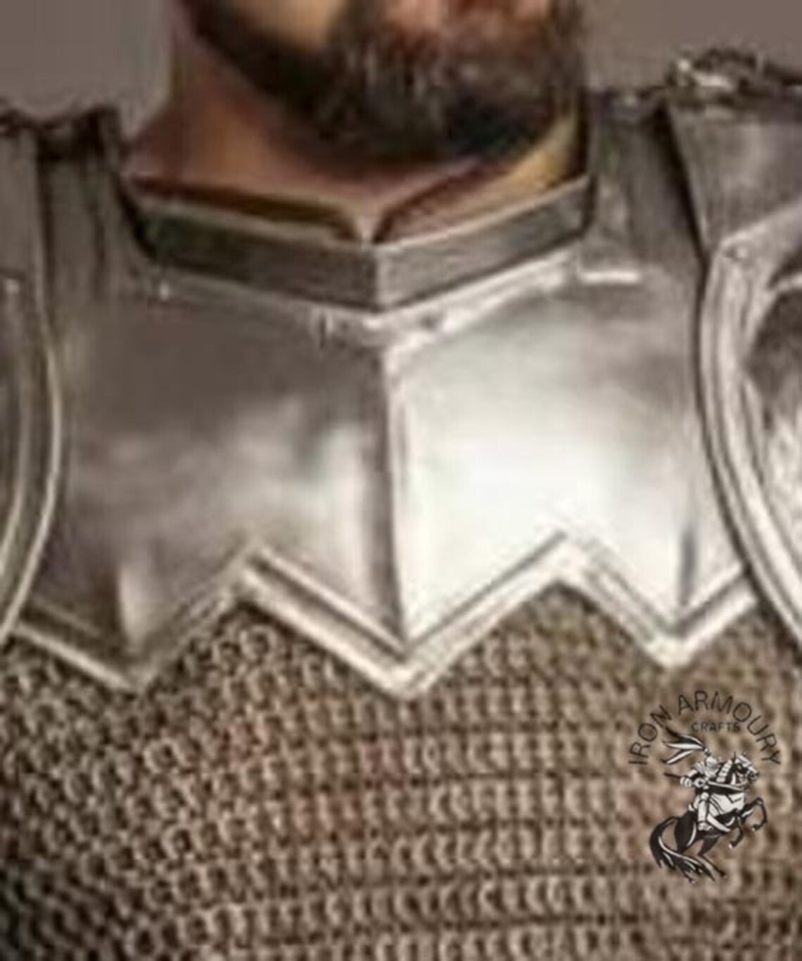 Medieval Knight Armor Pouldron Armor Cosplay Etsy