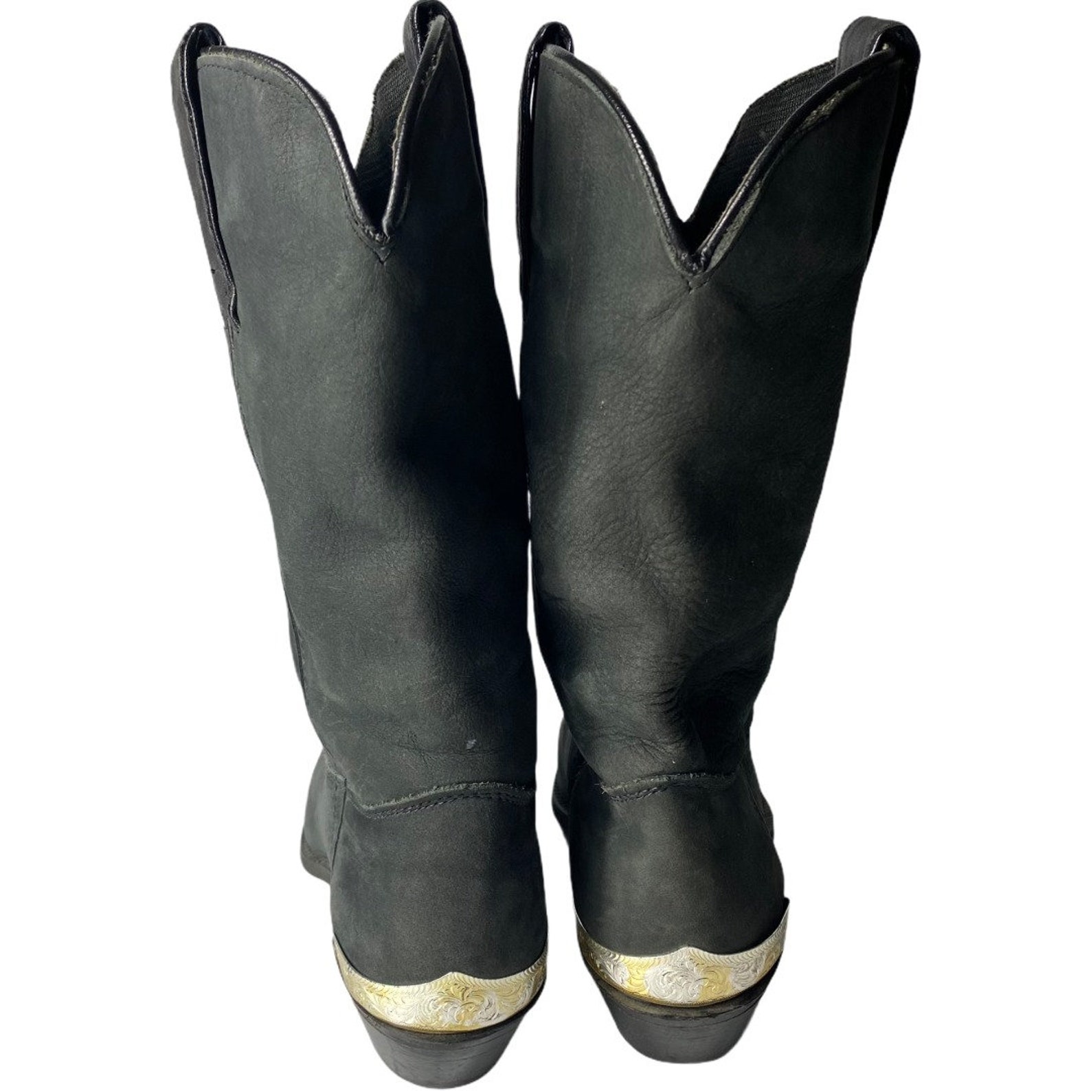 VTG Wrangler's Women's Western Boots w/Silver Heel Cap Etsy