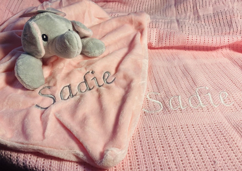 Personalised baby cellular blanket Etsy