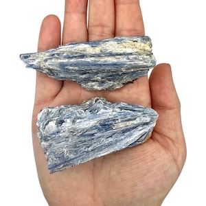 Raw Blue Kyanite, blue kyanite, natural kyanite, kyanite crystal, kyanite, (hints of garnet and Quartz in some)