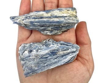 Raw Blue Kyanite, blue kyanite, natural kyanite, kyanite crystal, kyanite, (hints of garnet and Quartz in some)