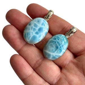 AAA Larimar, Larimar Pendant, Larimar Necklace, Larimar Jewelry, Dominican Republic Larimar, Larimar Crystal, Larimar Stone, Larimar