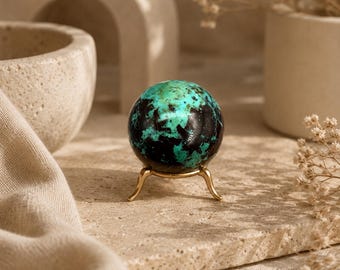 Chrysocolla sphere, Chrysocolla Cuprite sphere, Natural Chrysocolla sphere, Chrysocolla Malachite sphere, Congo Chrysocolla, Malacholla