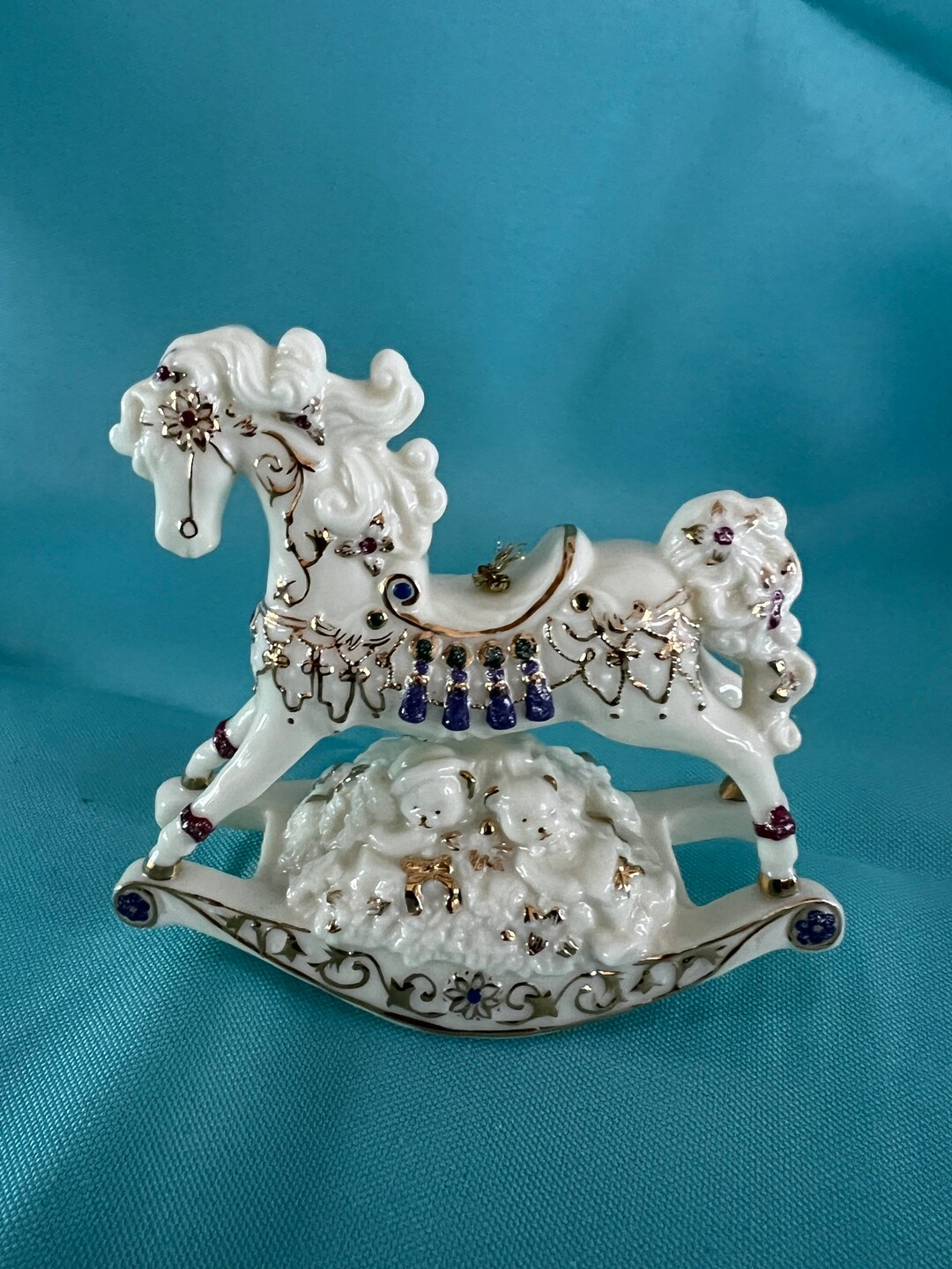 San Francisco Music Box Company Rocking Horse From 2000 music Etsy