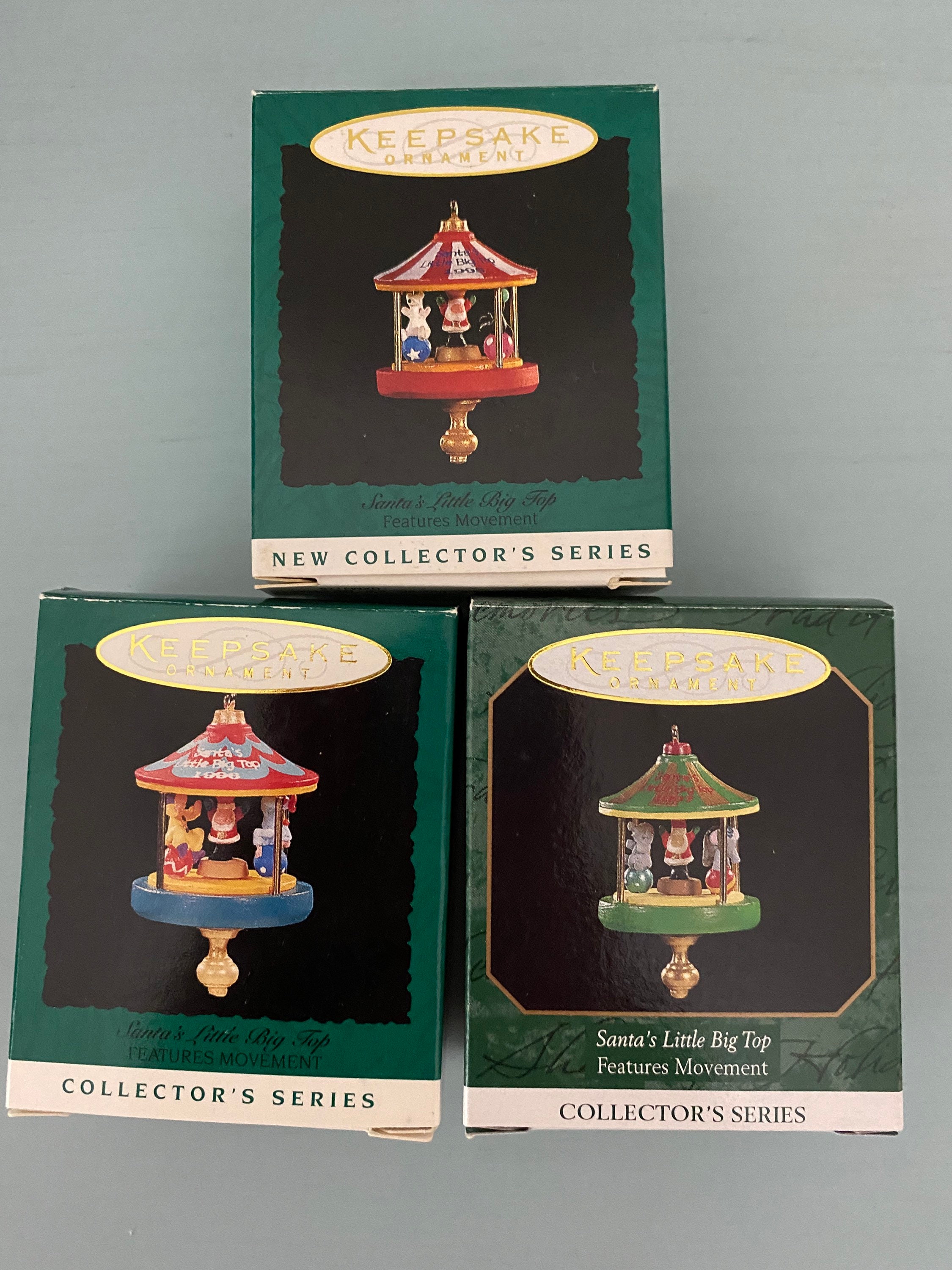 Hallmark "Santa's Little Big Top" Miniature Ornament 1997 Hallmark "Santa's Little Big Top" Miniature Ornament 1997