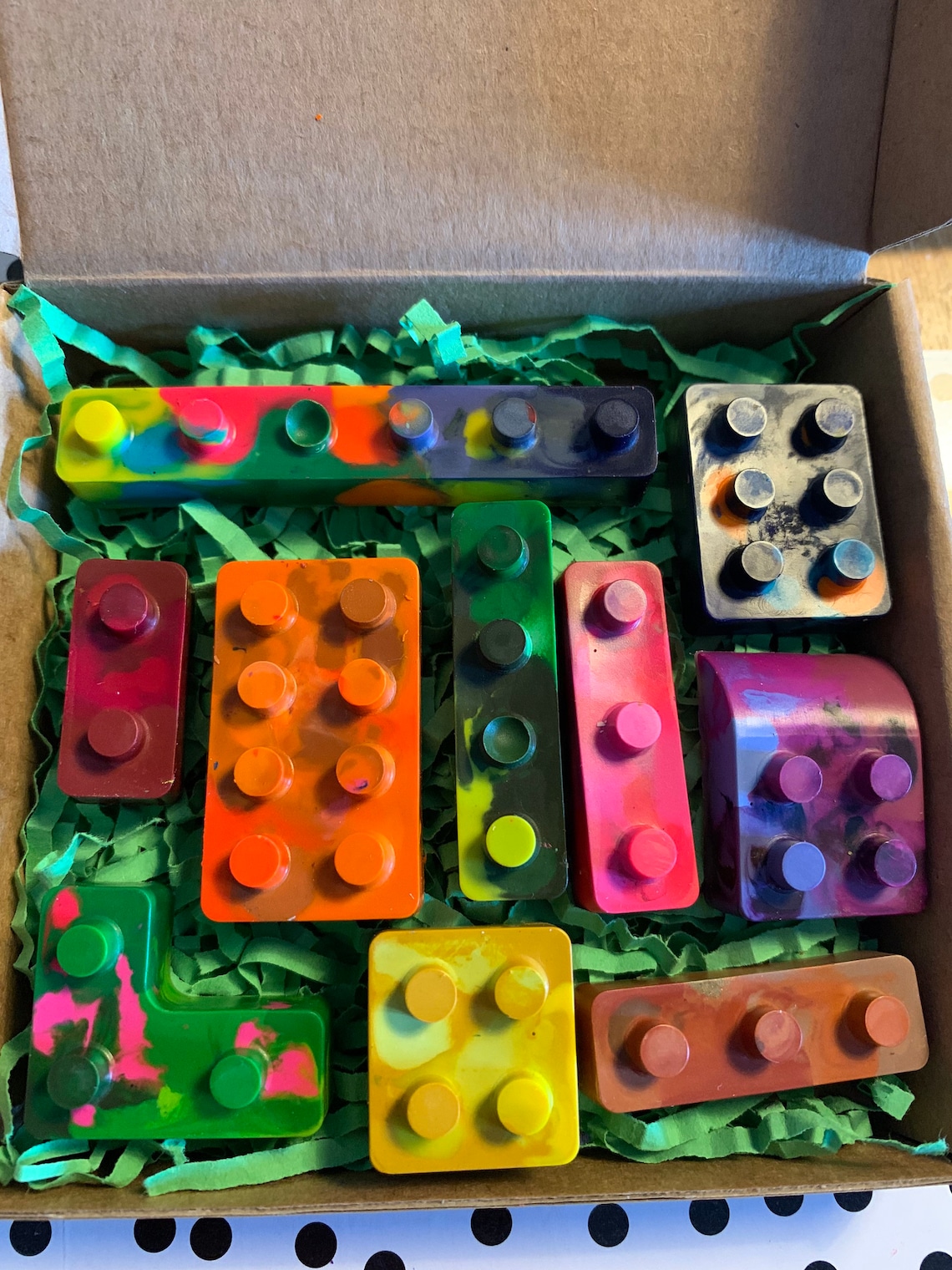 Lego Pieces Wax Crayons Gift Set Etsy