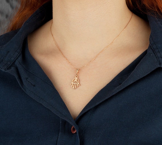 Small shop hamsa necklace