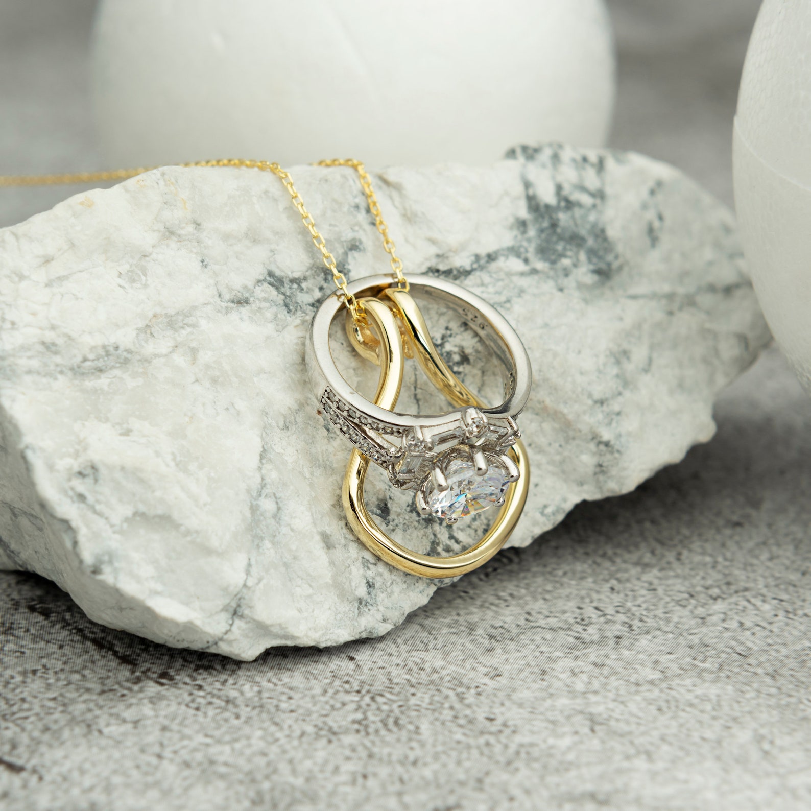 Horseshoe Ring Holder Necklacegold Ring Holder Necklace Etsy