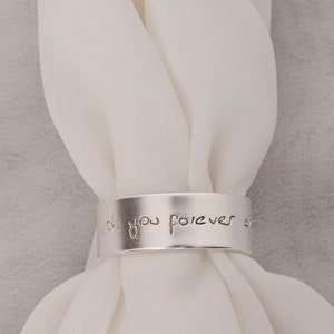 Custom Handwritten Message Ring Hidden Message Ring Secret Message Memorial Engraved Ring Valentines Gift Love Message Gift For Him