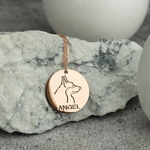 Memorial Dog Necklace Pet Name Necklace Custom Dog Necklace Personalized Dog Lover Necklace Pet Lover Gift Pet Memorial Gift