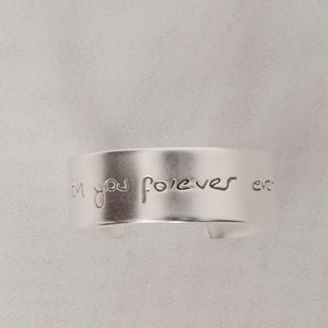 Custom Handwritten Message Ring Hidden Message Ring Secret Message Memorial Engraved Ring Valentines Gift Love Message Gift For Him