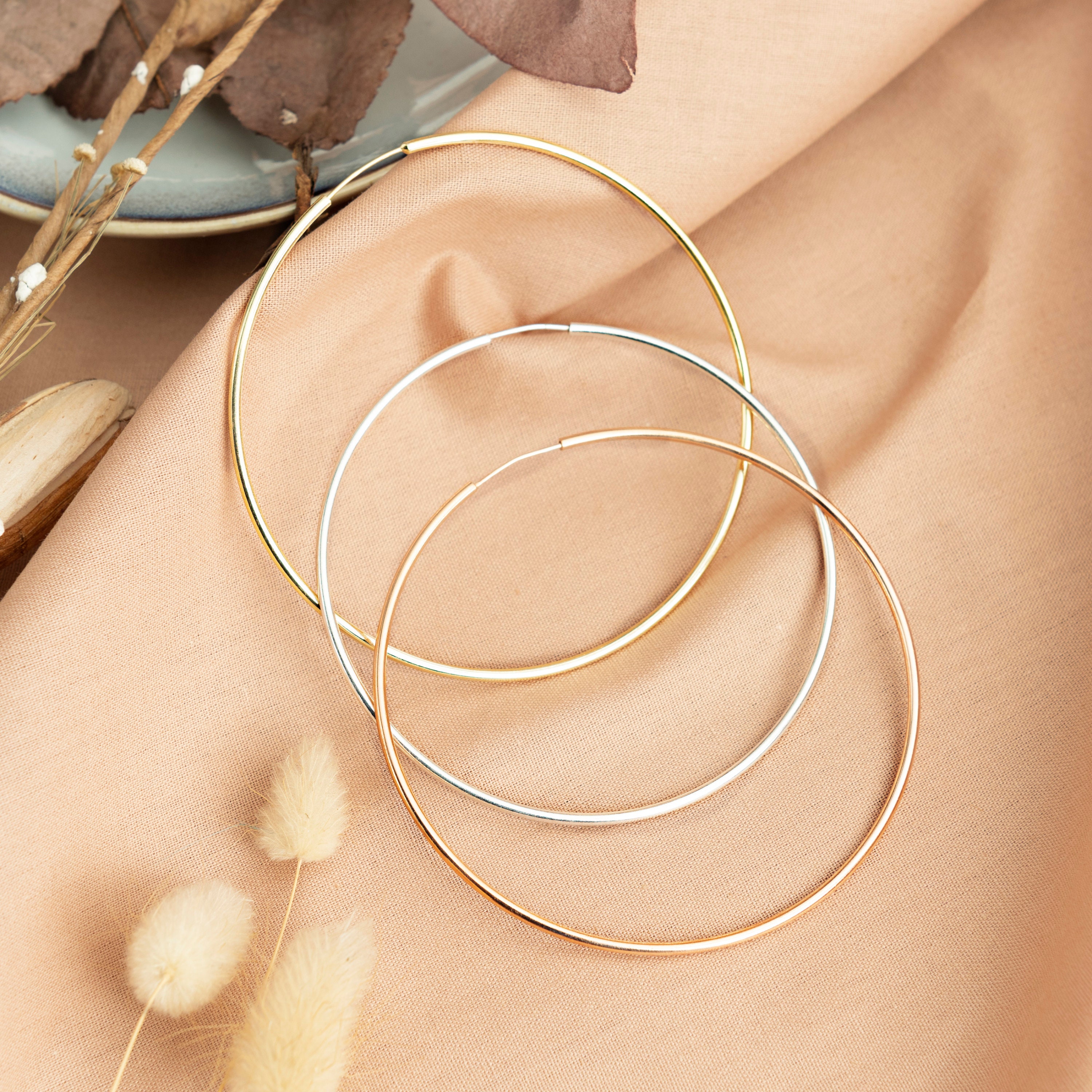 【HYERES LOR】25SS★ Champagne Fullmoon Big Bowl Earrings Lotte Duty Free