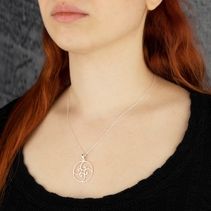 Fibonacci Spiral Necklace, Math Necklace, Silver Spiral Fibonacci Necklace, Men Women Fibonacci Necklace, Science Necklace, Gift For Him,