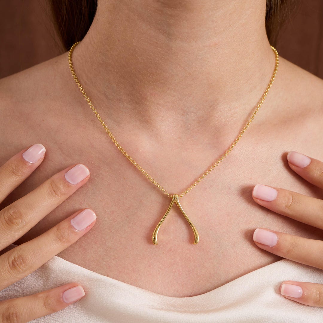 Wishbone Necklace For Rings Gold Buy Wishbone Ring Holder Necklace