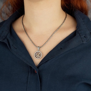 Compass Necklace Men&#39;s Compass Necklace Travel Jewelry Sterling Silver Compass Necklace Valentines Day Gİft Gift For Her Father&#39;s Day Gift