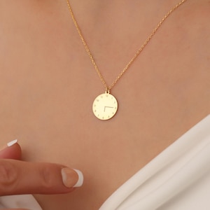 Personalised Custom Engraved with Your Special Moments Baby Birth Time Wedding Engagement Time Necklace Gift For Anniversary Gift Necklace