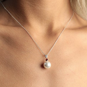 Dainty Pearl Necklace,Single Pearl  Birthstone Necklace, Simple Everday Necklace, Birthstone Pearl Necklace, Birthday Gift For Women