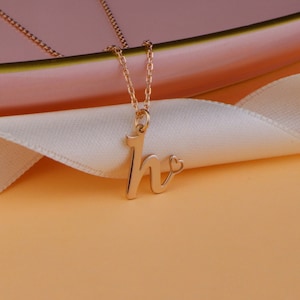 Minimalista minúsculo inicial colar coração inicial bonito colar na moda em camadas coração carta colar dia das mães jóias personalizadas
