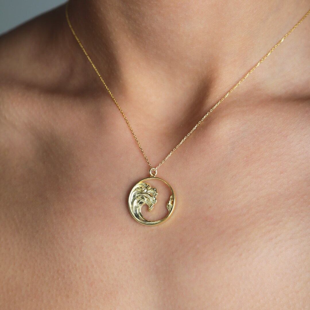 30x30mm Pendant Ocean Heart Necklace Color AAAAA CZ Wedding Engagement - View #5