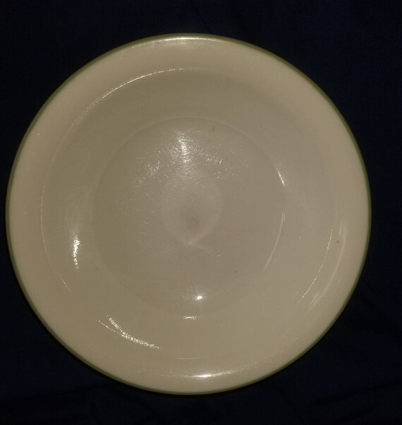 Dining & Serving Set of 10 Corelle Chutney Pattern Olive Green Trim Soup/Cereal Bowls Smooth