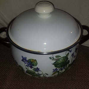 Villeroy & Boch Botanica 8-Quart Dutch Oven Cookware Enameled Germany Rare