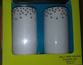 Target Gilded Noel Holiday Silver Snowflakes Salt Pepper