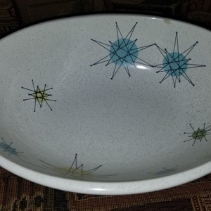 FRANCISCAN ATOMIC STARBURST 8.5&quot; Oval Vegetable Serving Bowl
