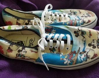 Vans Disney Mickey Minnie Men's 9.5 Womens 11 - Etsy Australia