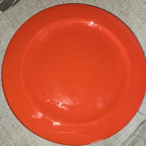 Set of 4 Waechtersbach Spain Red &quot;Fun Factory&quot; Dinner Plates 11.5&quot;