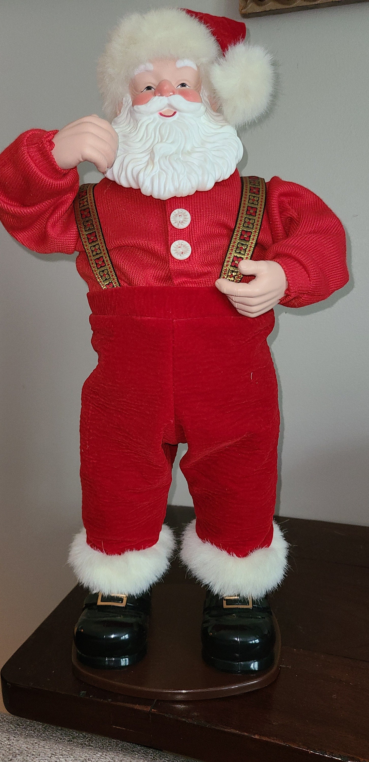 Jingle Bell Rock Dancing Santa Christmas Fantasy Ltd 1998 - Etsy