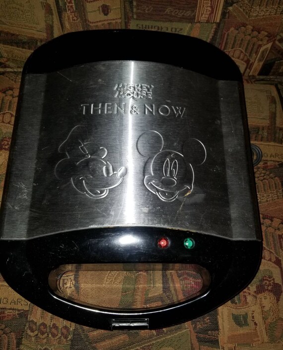 Mickey Mouse Waffle Maker Then & Now Villaware 555518 Disney Etsy