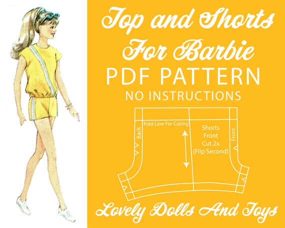 Barbie shorts pattern sale