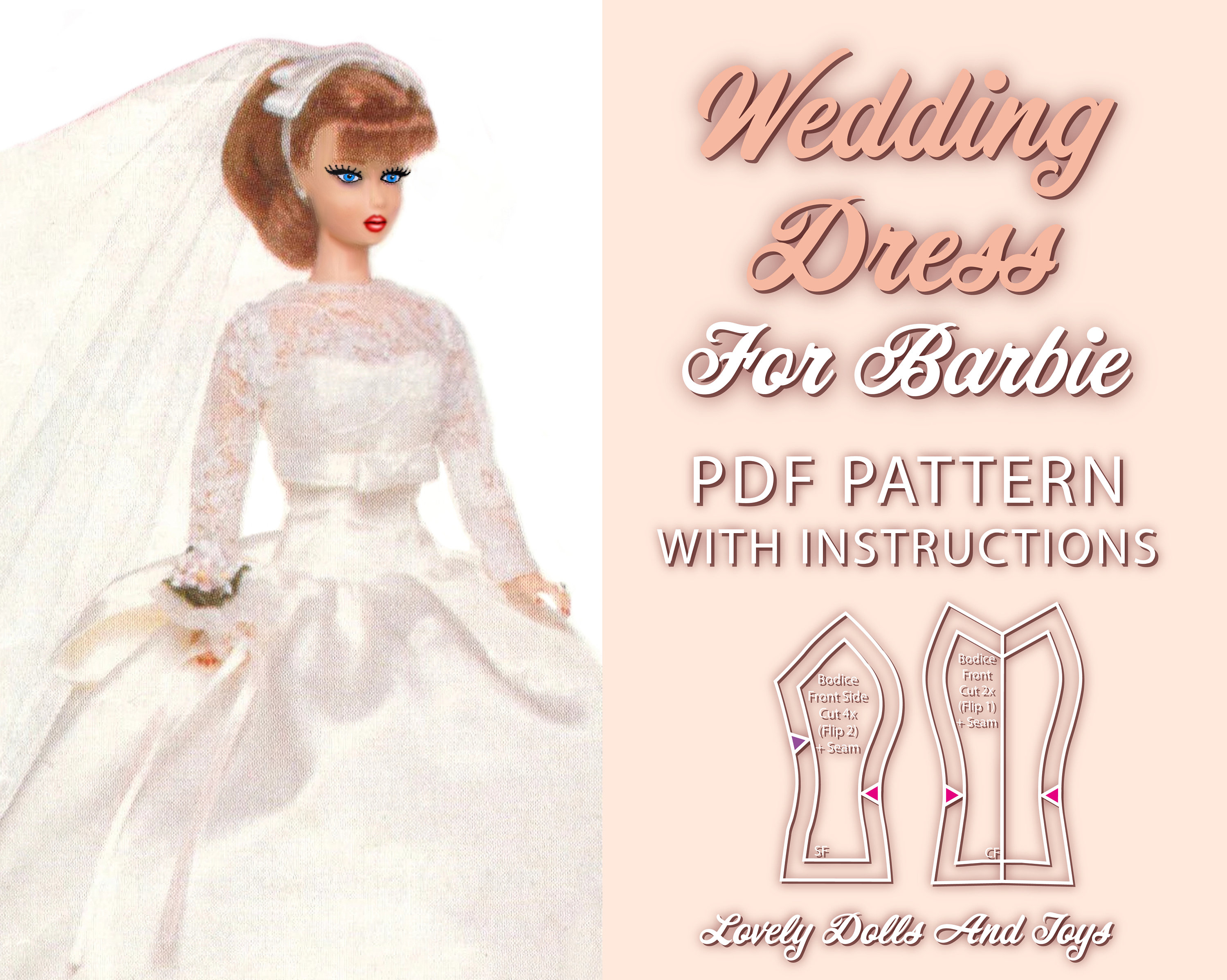 Belle-Of-The-Ball-Barbie Crochet Clothes Pattern ⋆ Crochet Kingdom