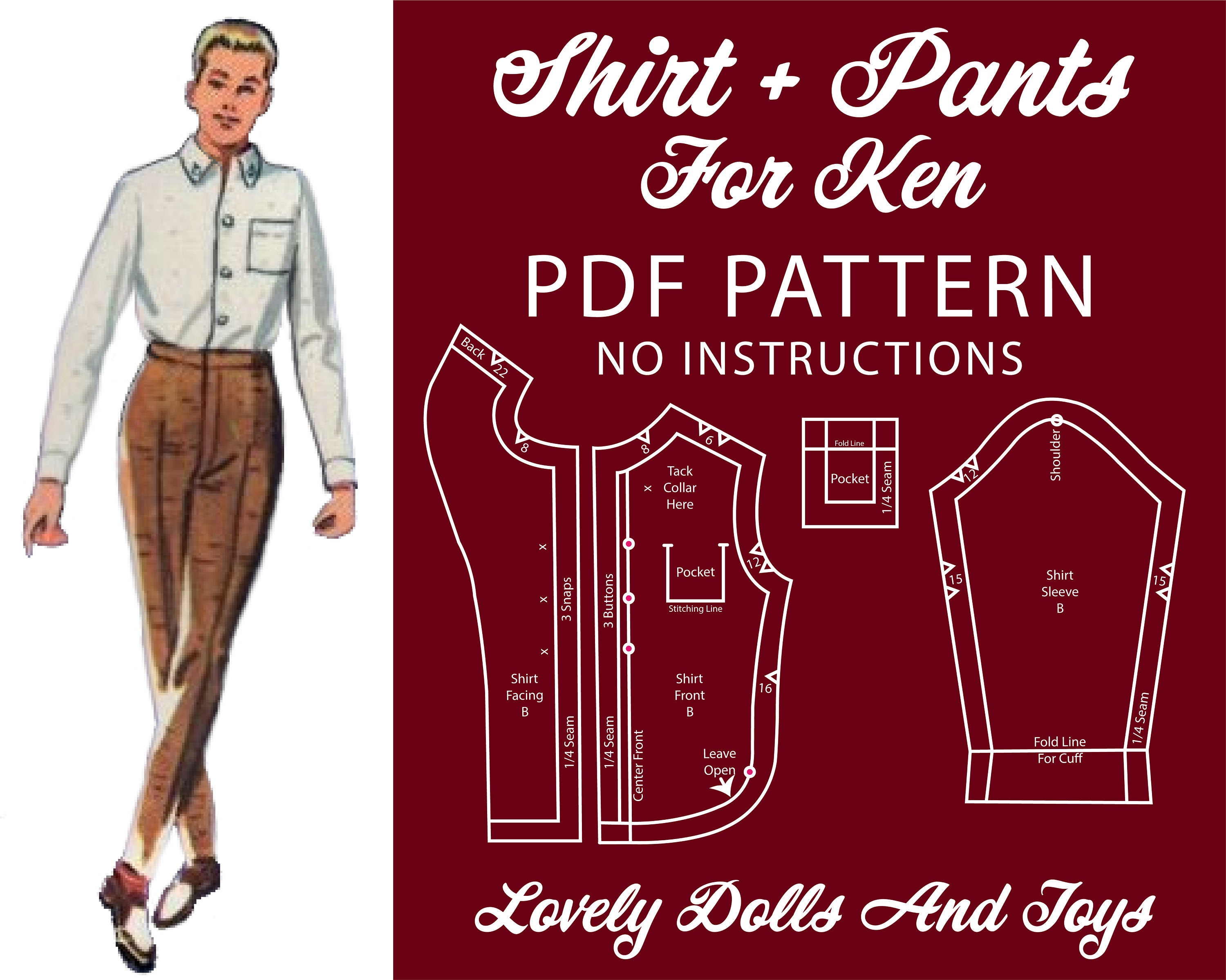 Ken outlet pants pattern