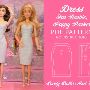 Barbie Dress Pattern PDF Sewing Pattern Digital Pattern 13sizes 50's Dress  women Sewing Patternbarbie Movie Dress Costume -  Norway
