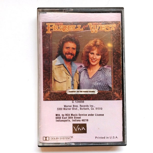 David Frizzell & Shelly West, Carryin' On The Family Names, Cassette