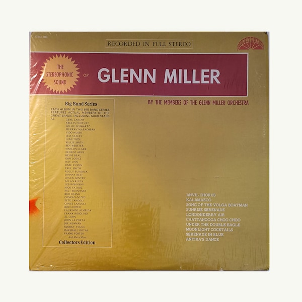 By The Members Of The Glenn Miller Orchestra, LP Record