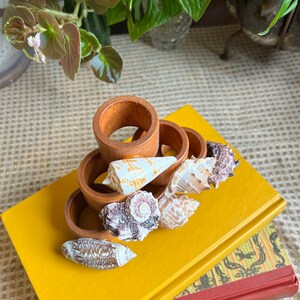 Set of 6 Seashell Napkin Rings - Etsy