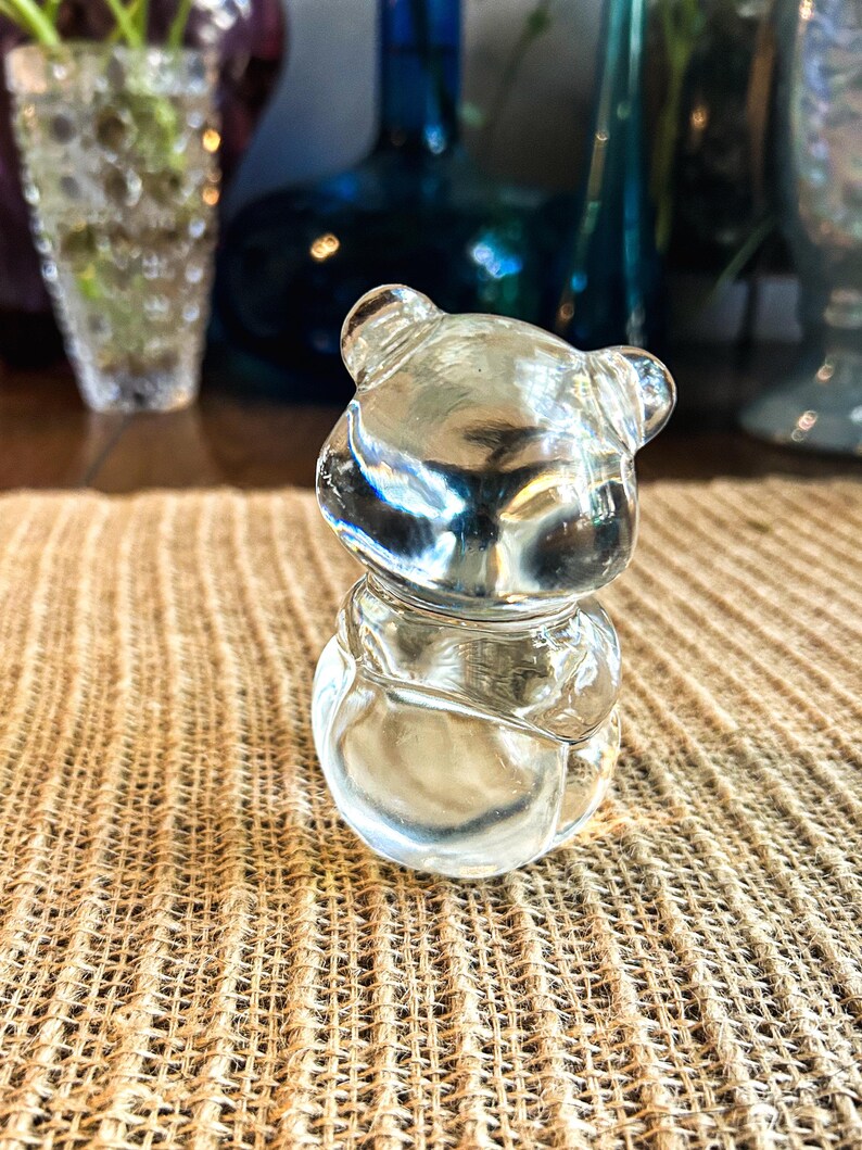 Vintage Fenton Glass Bear Paperweight Figurine Etsy